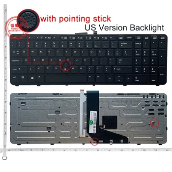  YENİ İngilizce laptop arkadan aydınlatmalı klavye İÇİN HP ZBOOK 15 G1 G2 ZBOOK 17 G1 G2 130TK1A00 SK7123BL ABD siyah Çerçeve