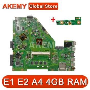  X550EP Dizüstü Anakart E1 E2 A4 CPU 4GB RAM ASUS X550E X550EP X550E D552E X552E Laptop Anakart