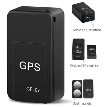  GF-07 Manyetik araba takip cihazı GPS Pozisyoner Gerçek Zamanlı İzleme Mıknatıs Adsorpsiyon Mini Bulucu SIM Ekler Mesaj Evcil anti-kayıp