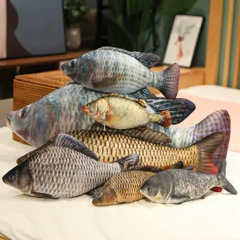  30 cm Yeni Sevimli Simülasyon Balık Peluş Oyuncaklar Dolması Bebekler Yumuşak Hayvan Yastık Çocuklar Bebek Kız Doğum Günü Hediyesi
