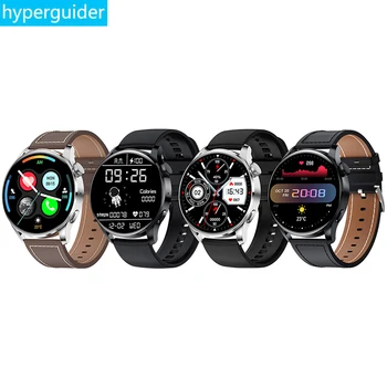  hyperguider Akıllı İzle Erkekler Adam NFC Temperli patlamaya dayanıklı Cam Su Geçirmez Spor Smartwatch Xiaomi Samsung Galaxy iPhone için