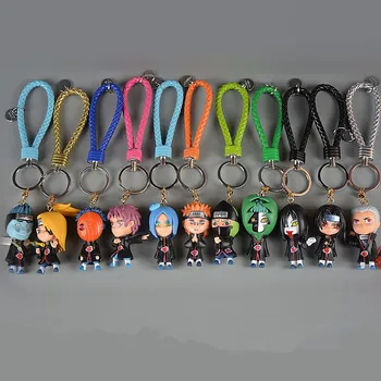  Yeni Hokage Ninja Akatsuki Ağrı Itachi Cosplay Anahtarlık Deidara Sasori PVC Kolye anahtarlık anahtarlık Oyuncaklar Sahne Aksesuarları