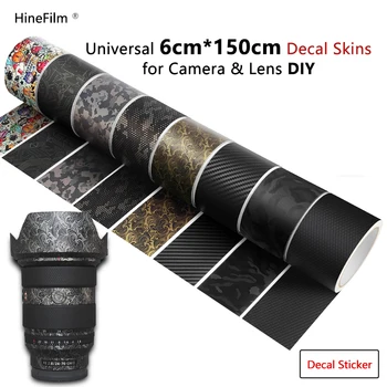  Evrensel 60mm x 1.5 m Lens çıkartma kaplama Sony canon lensi nikon için lens Lens Çıkartmalar Koruyucu Anti-scratch Kapak Filmi
