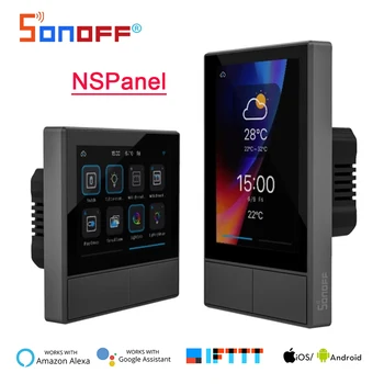  SONOFF NSPanel Duvar Dokunmatik Anahtarı Wifi AB ABD Akıllı Sahne Termostat Ekran Anahtarları All-in-One Kontrol Desteği Alexa Google Ev