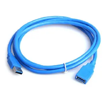  0.5 M Mavi USB 3.0 Tip A Erkek Bir Kadın Süper Hızlı Uzatma Kablosu Dönüştürücü Adaptör Bilgisayar Bağlantı Kablosu dropshipping