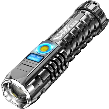  Şarj edilebilir ışık el feneri güç bankası Ücretsiz kargo yüksek güç Led el fenerleri dalış lambası dalış Torch Lanterna çalışma ışığı
