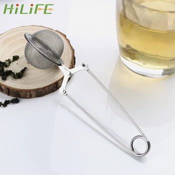  HILIFE Küre Örgü çay süzgeci Difüzör paslanmaz çelik saplar Çay Topu Çay Demlik Mutfak Gadget Kahve Herb Spice Filtre