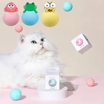  Kedi İnteraktif Oyuncaklar Kendinden hareketli Otomatik Haddeleme Topu Elektrikli Kedi Topu Kapalı Oyun Eğitim Yavru Oyuncaklar Akıllı Kedi Oyuncaklar