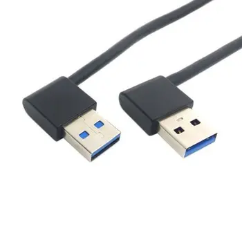  Chenyang USB 3.0 Tip A Erkek 90 Derece Sol Açılı Sağ Açılı Uzatma Kablosu 50 cm