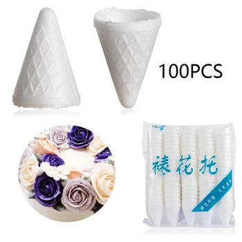  42/100 Adet Mutfak Yenilebilir Yapışkan Pirinç Kağıdı Tutucu Kelebek Çiçek DIY Dekorasyon Pişirme Kalıpları Düğün Parti için Tatlı