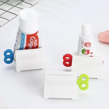  Manuel Diş Macunu Ekstruder Ev ABS Sıkmak Diş Macunu Clip-on Banyo Malzemeleri Yüz Temizleyici Sıkacağı