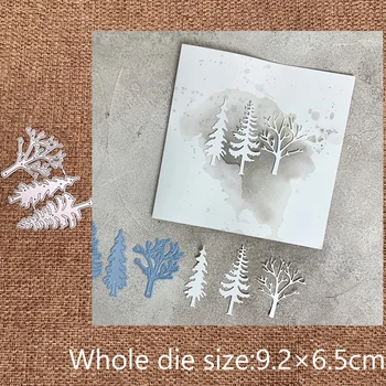  Yeni Tasarım Zanaat Metal şablon kalıp Kesme Ölür 3 adet ağaçları dekorasyon karalama defteri die keser Albümü Kağıt Kartı Zanaat Kabartma