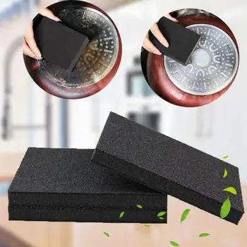  1/3 adet Siyah Sihirli Sünger Nano Zımpara Pas Sökücü Bulaşık tencere fırçası Temizleme Fırçası Kireç Çözücü Silin Fırçalama Pot Mutfak Aletleri