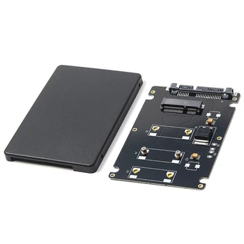  Mini Pcıe mSATA SSD 2.5 inç SATA3 Adaptör Kartı ile Kılıf 7mm Kalınlığı siyah
