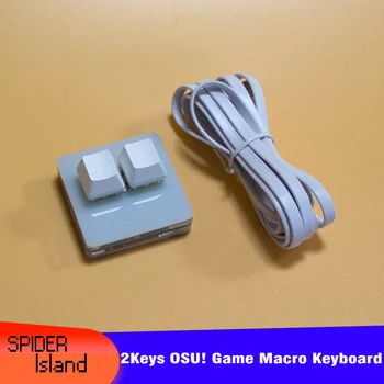  2 Anahtar Mini Mekanik Klavye Keycaps Photoshop Çizim Oyun USB Makro Özel Programlanabilir Klavye Tuş Takımı Beyaz Siyah