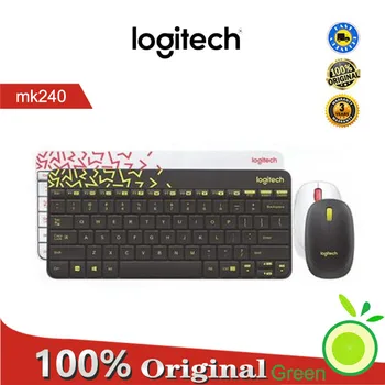  Logitech MK240 Nano kablosuz klavye ve fare Combo Kompakt klavye ve konturlu dizüstü için fare masaüstü bilgisayar oyun