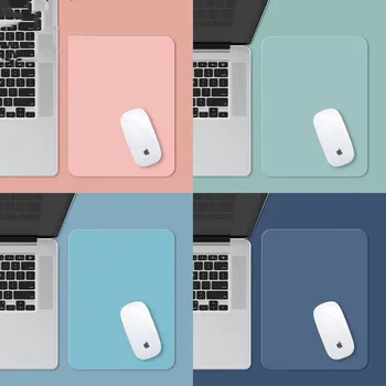  Düz Renk Mouse Pad 30 * 24cm kaymaz PU deri dizüstü bilgisayar faresi Mat Ofis Ev için pc bilgisayar Klavye Oyun Sopa Mousepad