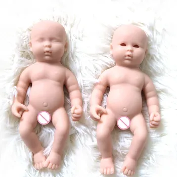  Sevimli 6 İnç Tam Katı Silikon Yeniden Doğmuş bebek kitleri Bitmemiş DIY Boyasız Kız ve Boyds palmiye bebek kiti Oyuncak Yılbaşı Hediyeleri