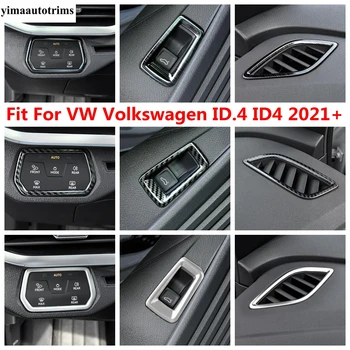  Araba Arka Kuyruk Bagaj Düğmesi / Kafa lamba ışığı Anahtarı Paneli / Klima AC Havalandırma Çıkışı Kapak Trim VW ID.4 ID4 2021 2022