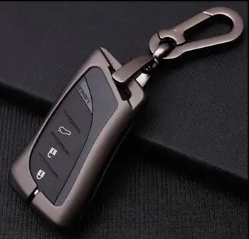  Araba Galvanizli Alaşım Anahtarlık Kapak Kabuk Tutucu Kılıf Lexus 2018 İçin UX260 200 ES300h ES350 ES200 ES260 LS350 LS500h Araba-Styling