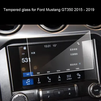  Ford Mustang GT350 için Araç Navigasyon Ekran Koruyucu 2015 - 2019 8-İnç In-Dash Ekran temperli cam filmi Oto iç