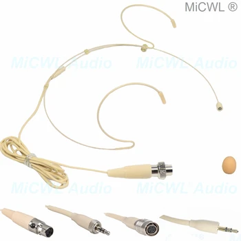  MıCWL B40 Bej kulak kancası Kulaklık Mikrofon Sennheiser Shure AKG Samson Audio-Technica MiPro Kablosuz birçok fiş seçim için