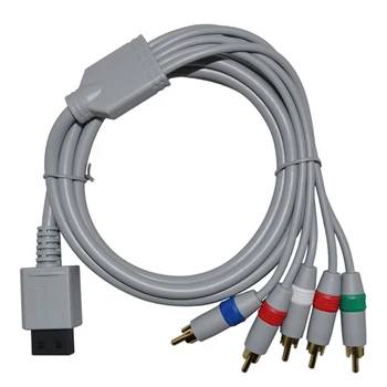  Bileşen HDTV AV ses adaptörü kablo kordonu tel 5RCA Wii için