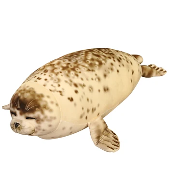  35-120cm Güzel Deniz Aslanı peluş oyuncaklar Yumuşak Deniz Hayvan Mühür Dolması Bebek Çocuklar için Hediye uyku yastığı 3D Yenilik Atmak Yastıklar