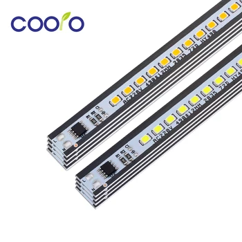 AC 220 V LED bar ışık 49 cm yüksek parlaklık 2835 72 LEDs / pc LED sert şerit beyaz sıcak beyaz 10 adet / grup