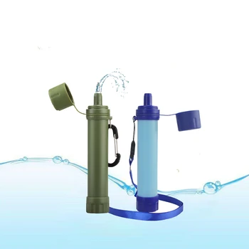 Açık Su Filtresi Saman Su Filtrasyon Sistemi Taşınabilir su temizleyiciler Açık Survival Filtre Kamp Yürüyüş Acil.