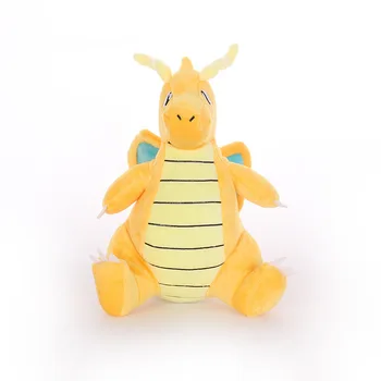  1 adet 21 cm Dragonite peluş oyuncaklar Bebek Dragonite Peluş Kolye Yumuşak Peluş Doldurulmuş Oyuncaklar Bebek Çocuklar için Hediyeler