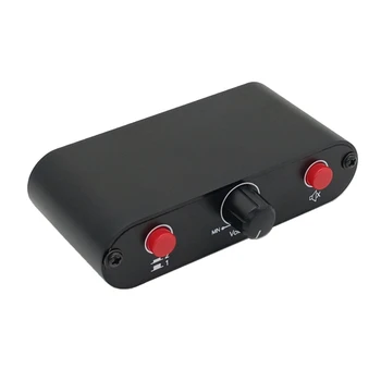  2 Yollu RCA Stereo Ses Anahtarı giriş Sinyal Kaynağı Switcher Seçici Splitter Kutusu(2 in 1 out / 1 in 2 out)