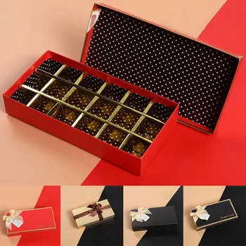  12 İzgaralar Hediye şeker kutusu Romantik Sevgililer Günü Çikolata Ekran Kutusu Düğün Noel Partisi Tedarikçisi Kız Kadın Hediye Paketleme