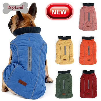  Köpekler için Retro giyim sıcak yastıklı köpek ceket yelek çok renkli çok kod açık soğuk büyük köpekler için