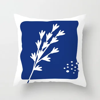  Moda İskandinav Süper Yastık Retro Geometrik Soyut Sanat Mavi Yeşil uyku yastığı Yastık kanepe kılıfı