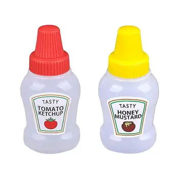  Mutfak Taşınabilir çeşni şişesi Mini Ketçap Şişesi Taşınabilir Küçük Pot Salata soya sosu sprey şişesi Ketçap Bal Hardal