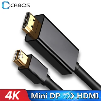  HD 1080P Veya 4K Mini Displaypor HDMI uyumlu dönüştürücü kablosu Adaptörü İçin bir Dizüstü Bilgisayar Macbook Air Mac Pro TV Mini DP HDMI