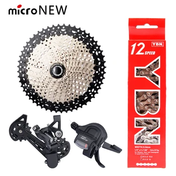  microNEW 1x12 Hız Arka Attırıcı Dağ Bisikleti 12 S Vites Kolu Vites Kablosu MTB 12 V Vites Değiştiriciler