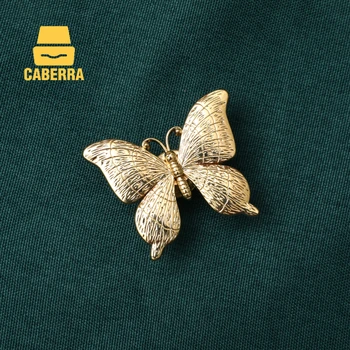  Kelebek Dresser Kolları Bakır Renk Çekmece Kolları Retro Tarzı Kelebekler Dolapları ve Çekmeceler için Kolları Altın Mobilya Kolu