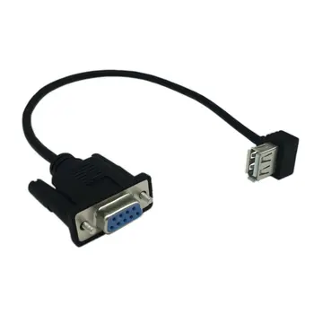  USB 2.0 A Dişi RS232 DB9 Dişi Seri Kablo Adaptörü Dönüştürücü Dahili FTDI Yonga Seti ile güvenilir adaptörler