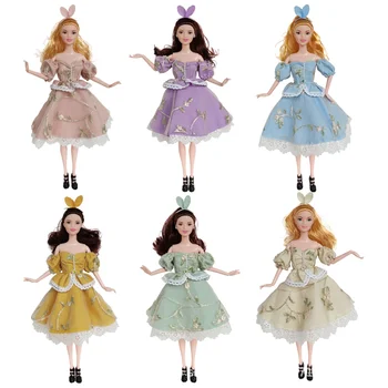  Moda prenses elbise / Nakış süreci tam elbise yemeği ceket giyim için 30 cm Xinyi Kurhn Fr2 st ob barbie bebek giysileri