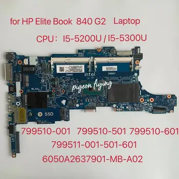  ıçin HP EliteBook 840 G2 Laptop Anakart CPU: I5-5200U / 5300U DDR4 6050A2637901-MB - A02 799510-001 799510-601 799511-001