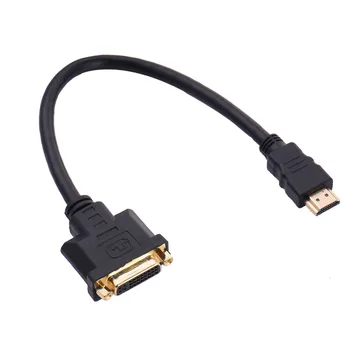  M / F Erkek-Dişi Video adaptör kablosu HDMI uyumlu DVI-I 24 + 5 Kablo Video adaptör kablosu PC HDTV DVD İçin LCD Dropshipping