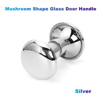  Mantar Şekli cam kapi Kolu Ayna Gümüş (Plastik ABS) banyo kapısı, Ofis, Pleksiglas, Sürgülü Kapı, Buhar Odası