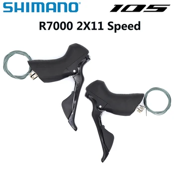  SHİMANO 105 ST R7000 Çift Kumanda Kolu 2x11 Hız R7000 Shifters Kolları Yol Bisikleti 22 s STI için Jant Fren
