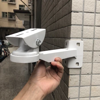  Yüksek Kaliteli Beyaz Metal Duvar montaj Braketi cctv güvenlik kamerası CCTV güvenlik kamerası için Kurulum Tutucu Standı