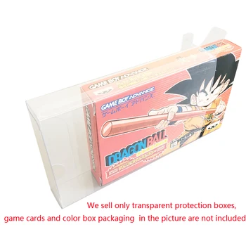  Şeffaf şeffaf kutu GBA İçin Japonya versiyonu JP oyun kartı renk kutusu plastik PET Koruyucu koleksiyonu depolama koruyucu kutu