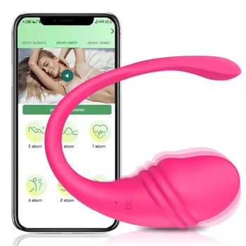  Kablosuz bluetooth Yapay Penis Vibratör Kadınlar için Seks Oyuncakları Uzaktan APP Çift Kontrol Aşınma Titreşimli Vajina Topu Külot Oyuncak Yetişkin için 18