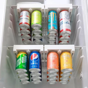  Buzdolabı depolama dolabı Çekmece soda dağıtıcı İçecek Rafı Plastik Gıda Depolama Rafı Buzdolabı Dolabı Mutfak