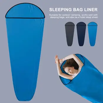  200x80cm ultra hafif uyku tulumu Taşınabilir Açık Kamp Yürüyüş Otel Tek Astar Katlanır Seyahat Zarf Uyku Tulumu Dropship